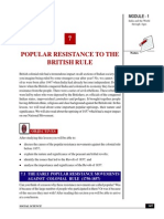 Popular Resistance To The British Rule: Module - 1