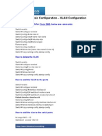 Cisco 2960 Basic Configuration - VLAN Configuration