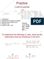 Translate The C Code Into Assembly:: Practice