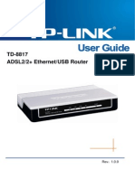 TD-8817 ADSL2/2+ Ethernet/USB Router