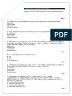 SQL Set Opetrators One Marks Dumps