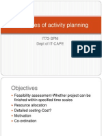 Objectives of Activity Planning