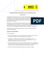 Amnesty International India Submission On Media Laws (With Summary)