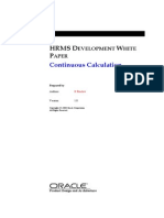 HRMS DEVELOPMENT WHITE PAPER Continuous Calculation