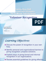 Volunteer Recognition: Training Busy Staff To Succeed With Volunteers: The 55-Minute Training Series