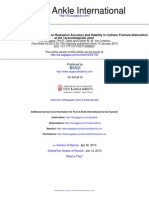 06.04.2013 Influence of Approach and Implant On Reduction Accuracy and Stability in Lisfranc Fracture-Dislocation at The Tarsometatarsal Joint