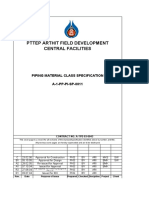 Pttep Arthit Field Development Central Facilities: Piping Material Class Specification A-1-PP-PI-SP-0011