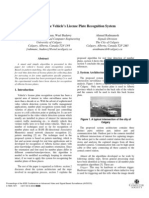 A Real Time Vehicle's License Plate Recognition System: Choudhury A. Rahman, Wael Badawy Ahmad Radmanesh