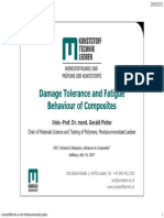 Damage Tolerance and Fatigue Behaviour of Composites