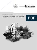 Kaltfräse W 200 Slipform Paver SP 25 / SP 25 I: Technische Daten Technical Specification