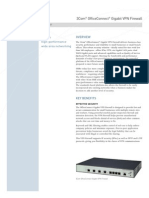 3COM OfficeConnect Gigabit VPN Firewall 3CREVF100-73 Datasheet