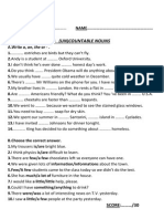 DATE Grammar Quiz: Articles (A/An/The) & (Un) Countable Nouns