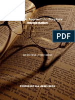 Hebraic Approach To Scripture Interpretation