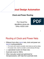 VLSI Physical Design Automation: Clock and Power Routing