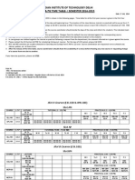 Time Table 3rd Sem