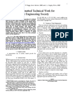 Preparation of A Formatted Technical Work For The IEEE Power Engineering Society