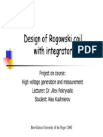 Design of Rogowski Coil With Integrator