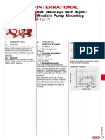 Bell Housings With Rigid / Flexible Pump Mounting Pts / PT: 1. Description 2. Technical Specifications
