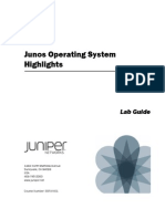 Junos Operating System Highlights (SSFJUN01Ia - LabGuide)