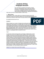 Paragraph Structure