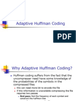 Adaptive Huffman Coding