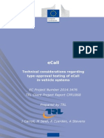 ECall Type-Approval - TRL Client Project Report CPR1868