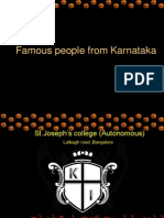 Famous People of Karnataka