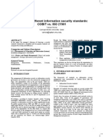 COBIT V S. ISO 27001