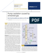 Pump Cavitation Caused by Entrained Gas: Plant Safety and Environment