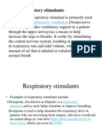 Respiratory Stimulants, Expectorants and Anti-Tussives