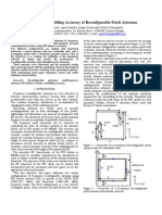 Evaluation of Modelling Accuracy of Reconfigurable Patch Antennas