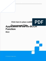 GSM RNO Subject-Application of The Co-BCCH (Concentric) Function - R3.0