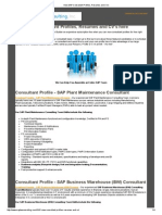 View SAP Consultant Profiles, Resumes and CV's