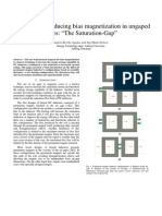 Method For Introducing Bias Magnetization in Ungaped Cores The SaturationGap