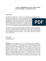 The International Labour Organisation and The World Labour Force: From "Peoples of The World" To "Informal Sector"