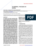 Effect of Morinda Citrifolia L. Fruit Juice On Gingivitis/periodontitis