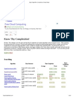 Big-O Algorithm Complexity Cheat Sheet