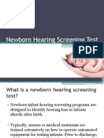 Newborn Hearing Screening Test