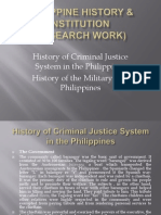 Philippine History & Institution Report