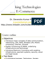 Networking Technologies and E-Commerce: Dr. Devendra Kumar Punia