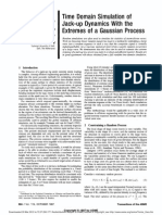 Time Domain Simulation of Jack-Up Dynamics Witli The Extremes of A Gaussian Process