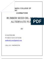 Alternate Fuel As Rubber Seed Oil