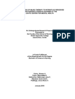 Effectiveness of Milieu Therapy To Patients As Perceived by The Nursing Students Assigned at The Cavite Center For Mental Health