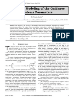 Analytical Modeling of The Guidance Systems Parameters