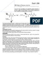 Exp't. 206: An NMR Study of Enzyme Activity