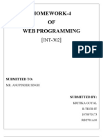 Homework-4 OF Web Programming: Submitted To