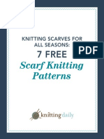 7 Free Knit Scarf Patterns