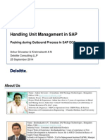 Handling Unit Management in SAP - Packing During Outbound Process