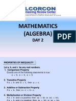 Day 02 - Algebra 2