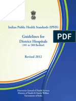 Guidelines For Distt Hospitals - Indian Public Health Standards